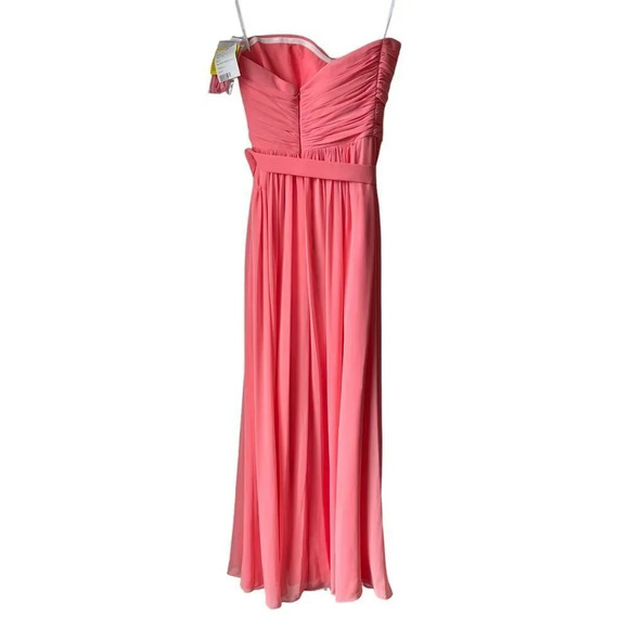 NWT DESSY Collection salmon / ginger pink prom dress / evening gown - Picture 8 of 14